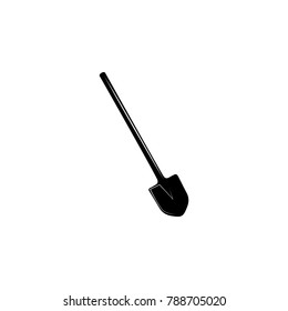 shovel icon. Garden elements. Premium quality graphic design icon. Simple love icon for websites, web design, mobile app, info graphics on white background