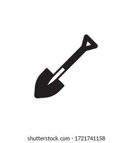 vector de diseño de glifo icono de pala. aislado sobre fondo blanco