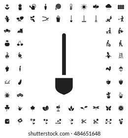 Shovel icon illustration isolated vector sign symbol