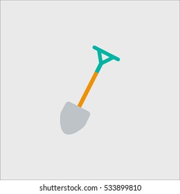 shovel  icon illustration isolated vector sign symbol