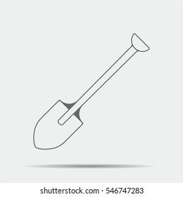 Shovel Icon illustration isolated vector sign symbol