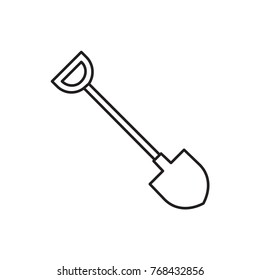 Shovel Icon Illustration Isolated Vector Sign Symbol