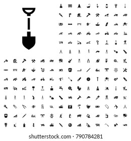 Shovel icon illustration isolated vector sign symbol. editable construction icons vector set.