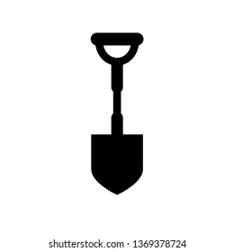 Shovel Icon Illustration As A Simple Vector Sign & Trendy Symbol for Design, Websites, Presentation or Application.