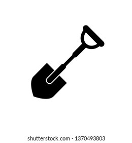 Shovel Icon Illustration As A Simple Vector Sign & Trendy Symbol for Design, Websites, Presentation or Application.