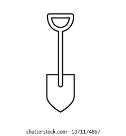 Shovel Icon Illustration As A Simple Vector Sign & Trendy Symbol for Design, Websites, Presentation or Application.,