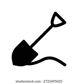 Schaufel Symbol Illustration Vektor Design Vorlage