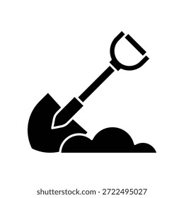 Schaufel Symbol Illustration Vektor Design Vorlage