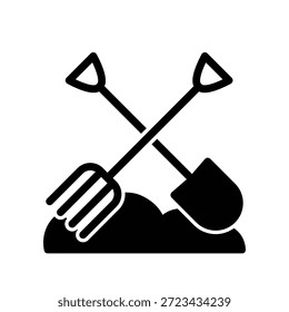Schaufel Symbol Illustration Vektor Design Vorlage