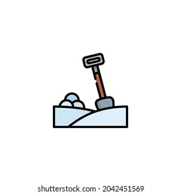 Shovel Icon Isolated On White Background