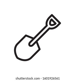 Shovel Icon Line Art Design Stock Vector (Royalty Free) 1601926561 ...