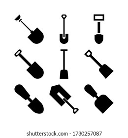 shovel icon or logo isolated sign symbol vector illustration - Collection of high quality black style vector icons
