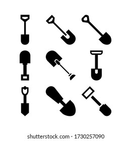 shovel icon or logo isolated sign symbol vector illustration - Collection of high quality black style vector icons
