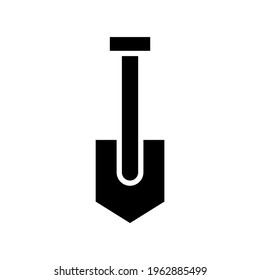 shovel icon or logo isolated sign symbol vector illustration - high quality black style vector icons
