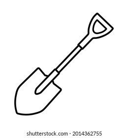 shovel icon on white background