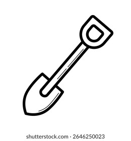 shovel icon on white background