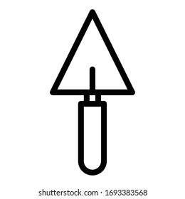 Shovel icon outline vector design