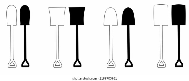 Schaufenstersymbol einzeln auf weißem Hintergrund.Schaufenstersymbol mit unterschiedlichem Stil