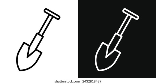 Conjunto de iconos de pala. Ilustración vectorial