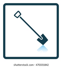 Shovel icon. Shadow reflection design. Vector illustration.