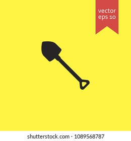 shovel. shovel icon. sign design. Vector EPS 10.