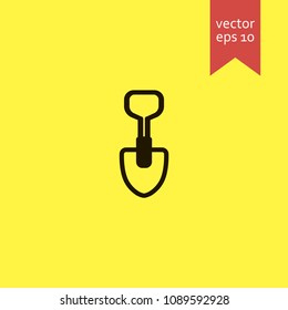 shovel. shovel icon. sign design. Vector EPS 10.