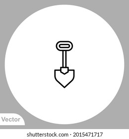 Shovel icon sign vector,Symbol, logo illustration for web and mobile