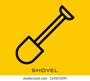 Shovel icon signs