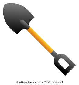 shovel icon simple flat