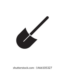 Shovel icon. Simple glyph, flat vector of construction tools icons for ui and ux, website or mobile application
