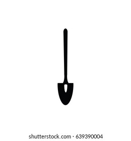 Shovel icon in simple style for web, infographics and creative design. Vector illustration