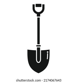 Shovel icon simple vector. Eco farm. Person garden