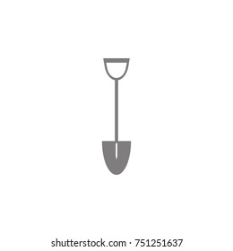 Shovel icon. Simple web black icon, can be used as web element icon on white background
