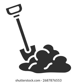 Schaufel Symbol einzelne Vektorgrafik-Kollektion