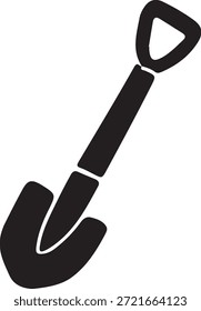 Schaufel Symbol Schwarz Schwarz Garten- und Grabwerkzeug Symbol