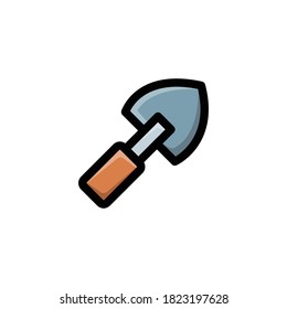 Shovel Icon, Spade Logo, Autumn Symbol .