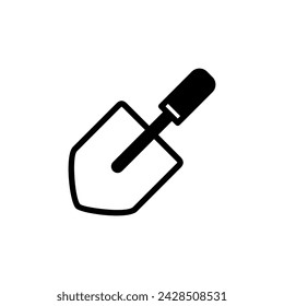 shovel icon symbol vector template collection