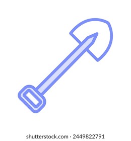 Shovel icon, tool, dig, garden, scoop, editable vector, pixel perfect, illustrator ai file