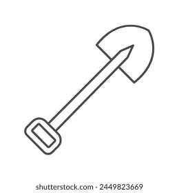 Shovel icon, tool, dig, garden, scoop, editable vector, pixel perfect, illustrator ai file