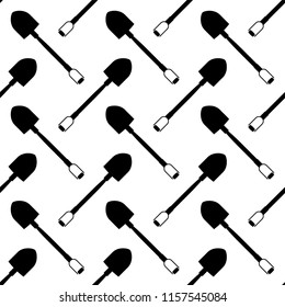 Schaufelsymbol, Tool Seamless Muster Vektor Art Illustration