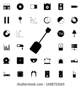 shovel icon. Universal set of web for website design and development, app development