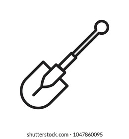 shovel icon vector