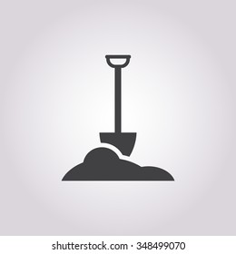 Shovel Icon Vector. 