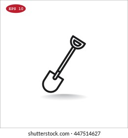 Shovel Icon Vector.
