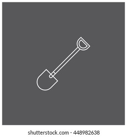 Shovel icon, Vector