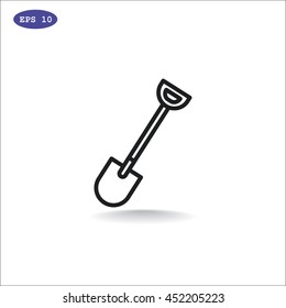 Shovel Icon Vector.