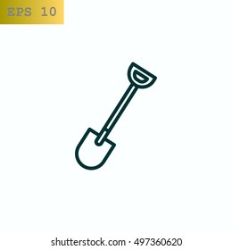 Shovel Icon Vector.