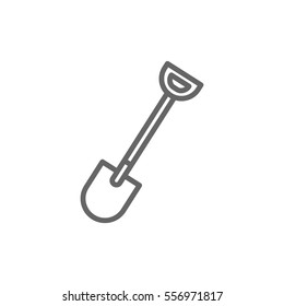 Shovel Icon Vector.