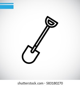 Shovel Icon Vector.