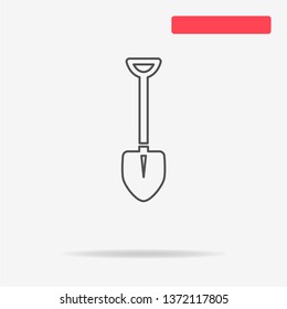 Shovel icon. Vector concept illustration for design.
